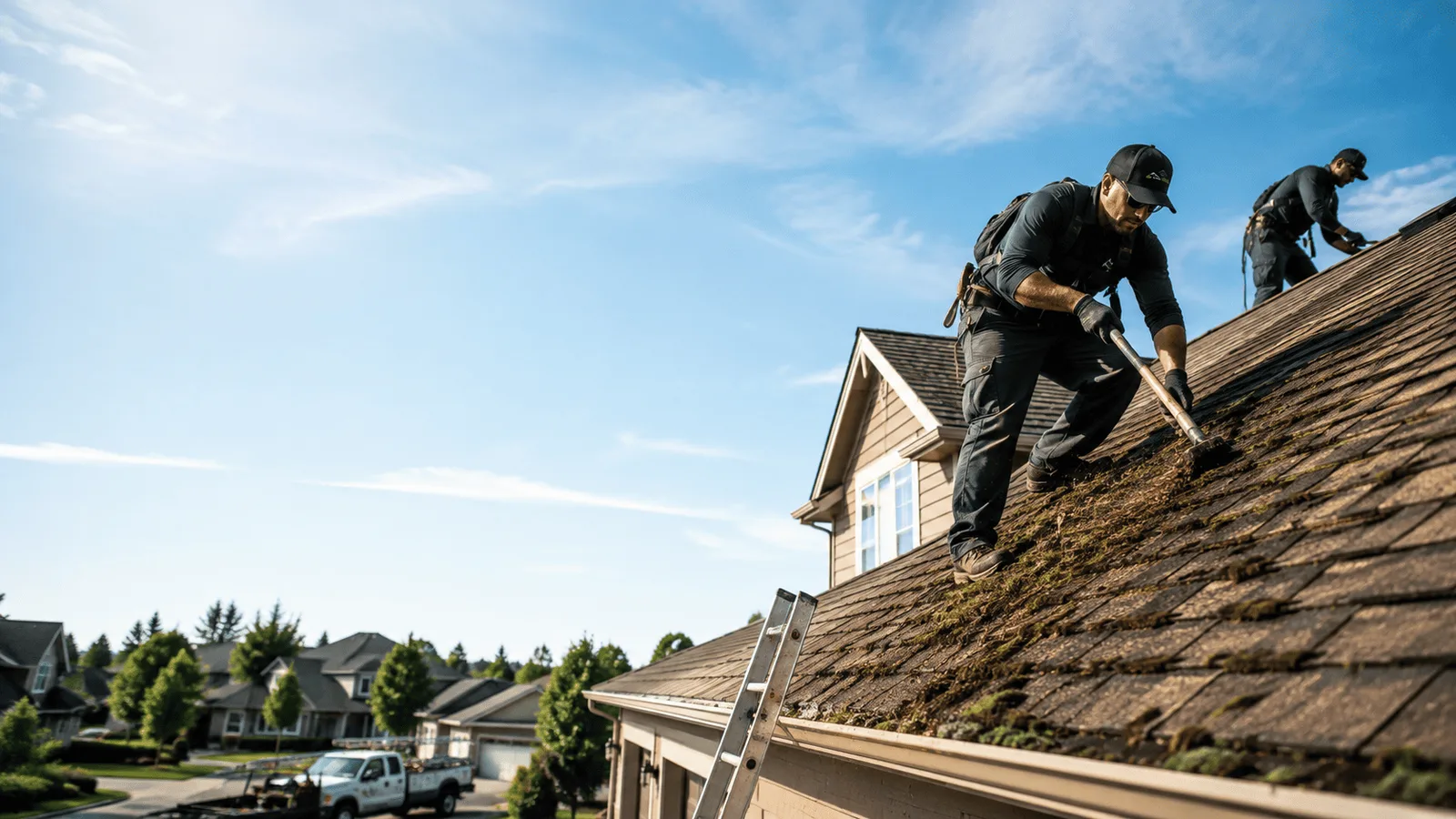 Roof Moss Removal in Sunnyvale, TX near me